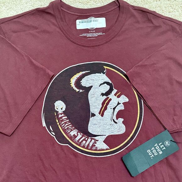 SOLDNWT Vintage Florida State Seminoles Football Blank Franklin Cotton Tee(D3) L - Picture 10 of 10
